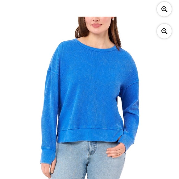 Seven7 Tops - Seven7 Women's Vibrant Blue Long Sleeve Top